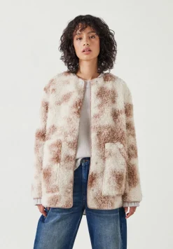 hush Jackets & Coats|Anya Teddy Jacket Neutral Beige