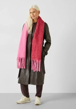 hush Scarves|Asher Two-Tone Scarf Red/Pink