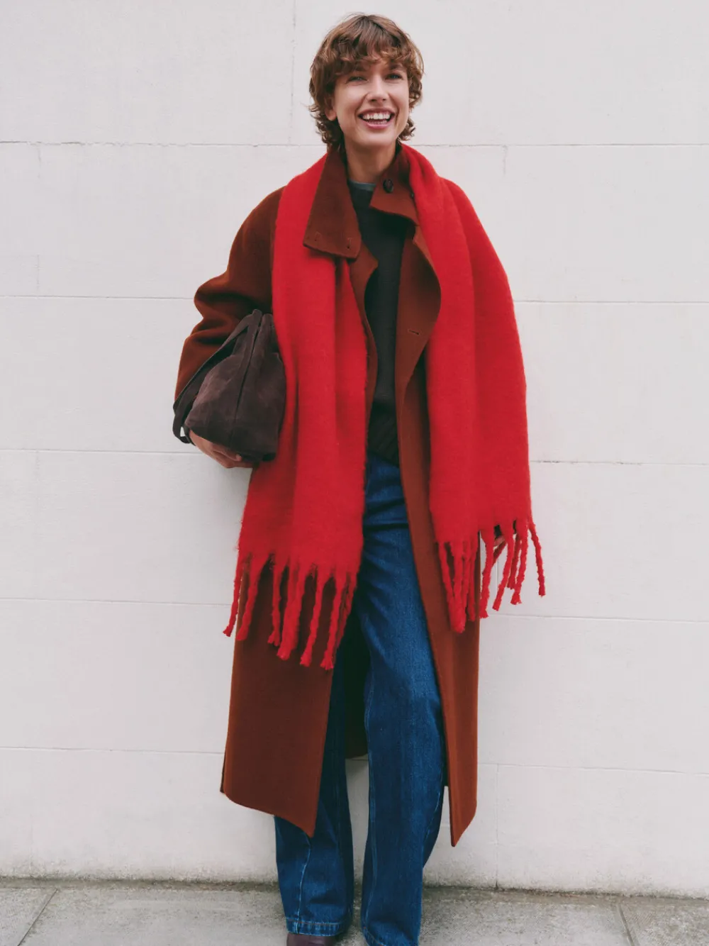 hush Scarves|Aspen Scarf Bright Red