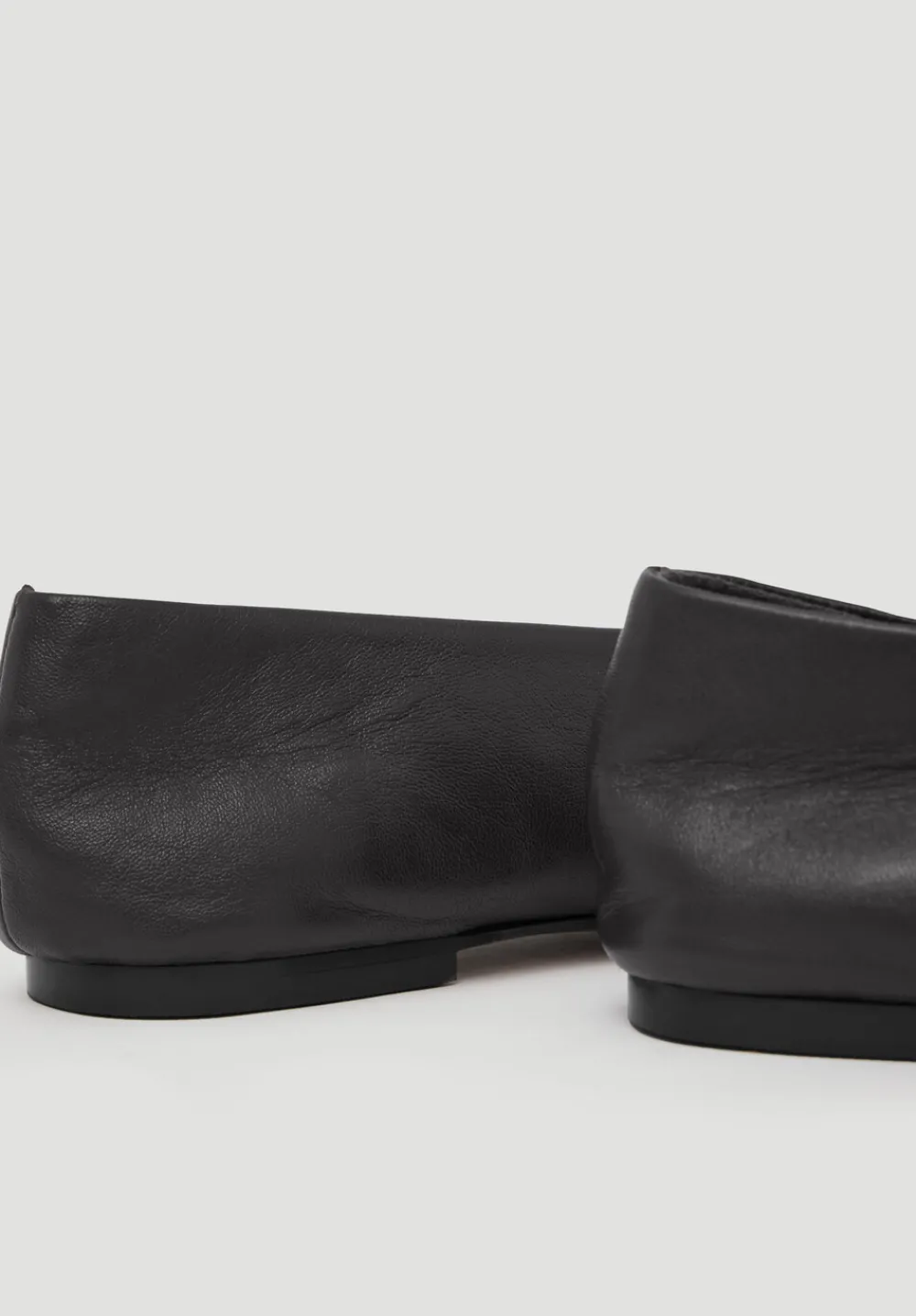 hush Sandals|Flats|Asymmetric Leather Ballet Flats Black