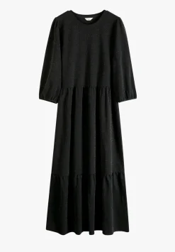 hush Dresses|Athena Sparkle Jersey Dress Black