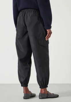 hush Trousers|Ava Lightweight Cargo Trousers Black