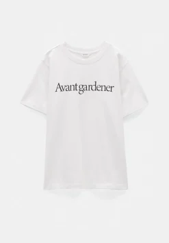 hush Tops & T-Shirts|Avant Gardener Graphic T-Shirt White