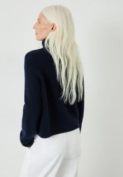 hush Jumpers & Cardigans|Aven Raglan Roll Neck Wool Blend Jumper Midnight Navy
