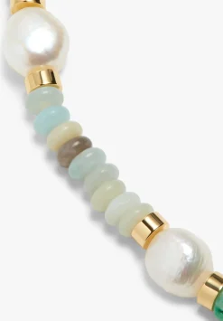 hush Jewellery|Azalea Semi Precious Necklace Gold/Green