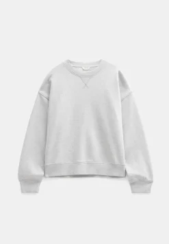hush Sweatshirts & Hoodies|Back Detail Sweatshirt Grey Marl