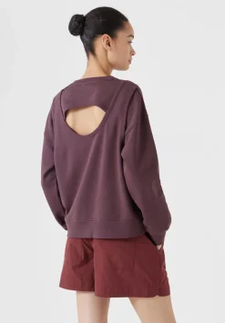 hush Sweatshirts & Hoodies|Back Detail Sweatshirt Fudge Brown