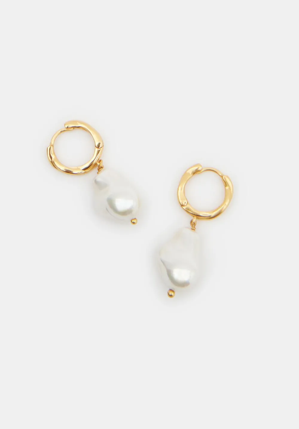 hush Jewellery|Baroque Pearl Drop Earring Gold - Jewellery