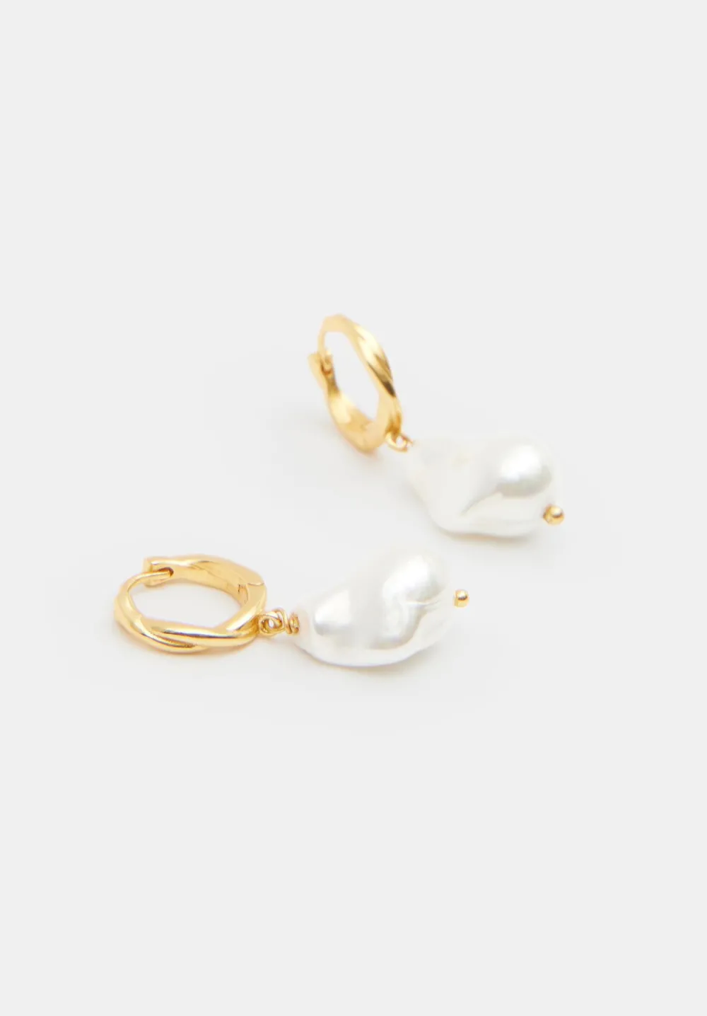hush Jewellery|Baroque Pearl Drop Earring Gold - Jewellery