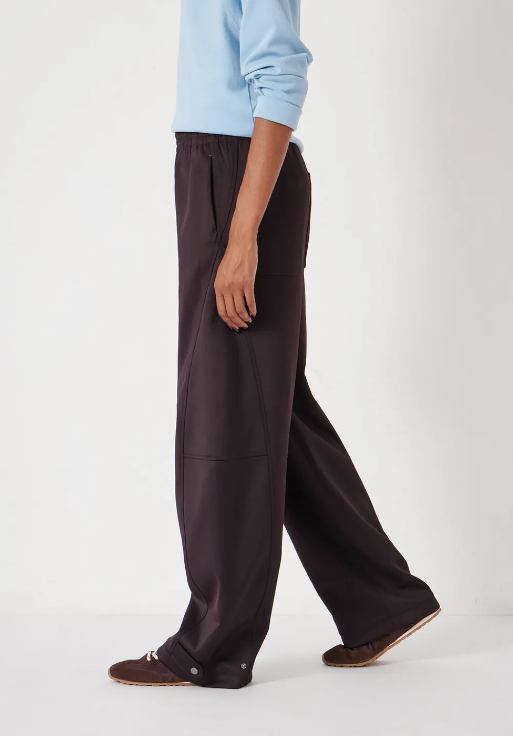 hush Joggers & Leggings|Trousers|Barrel Leg Jogger Burgundy Purple