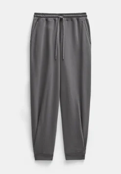 hush Trousers|Joggers & Leggings|Barrel Leg Pleat Joggers Charcoal Grey