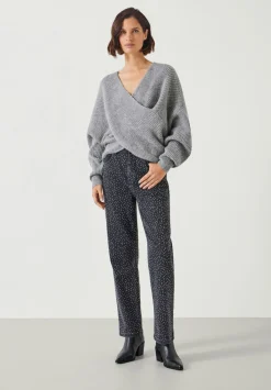 hush Jumpers & Cardigans|Betty Wool Blend Jumper Mid Grey Marl