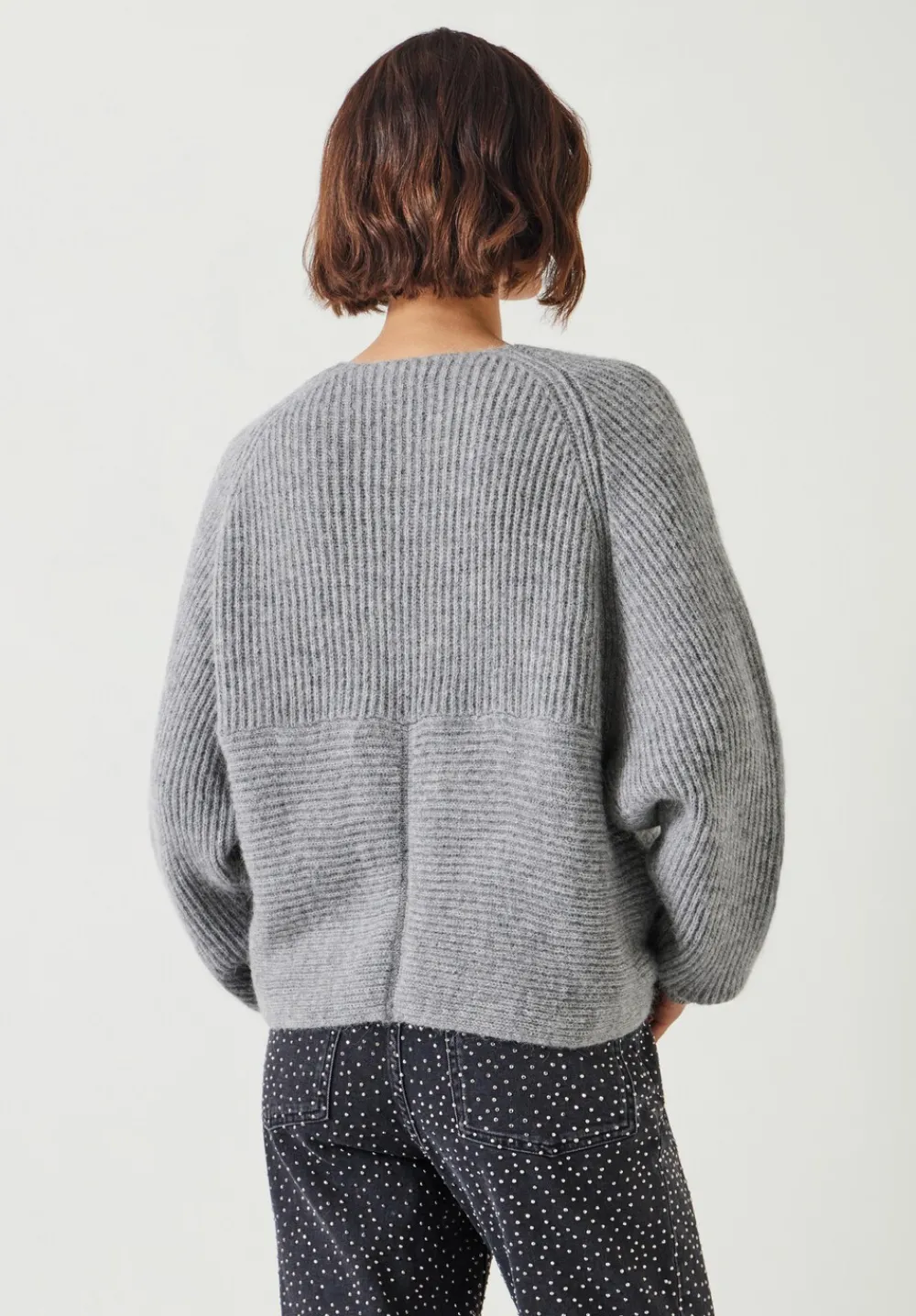 hush Jumpers & Cardigans|Betty Wool Blend Jumper Mid Grey Marl