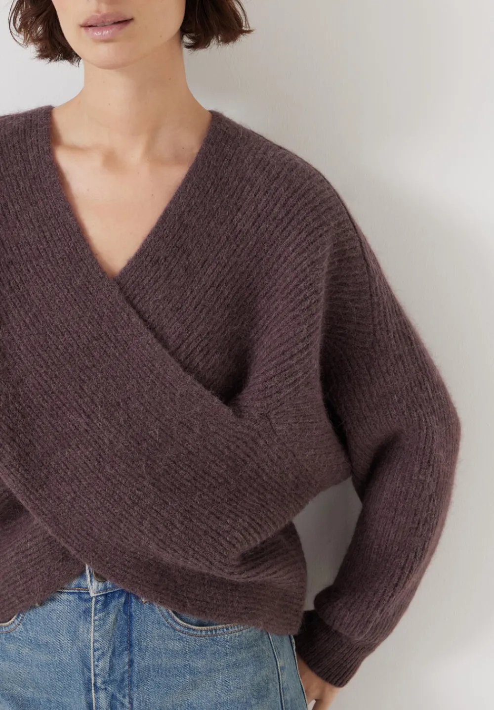 hush Jumpers & Cardigans|Betty Wool Blend Jumper Raisin Brown