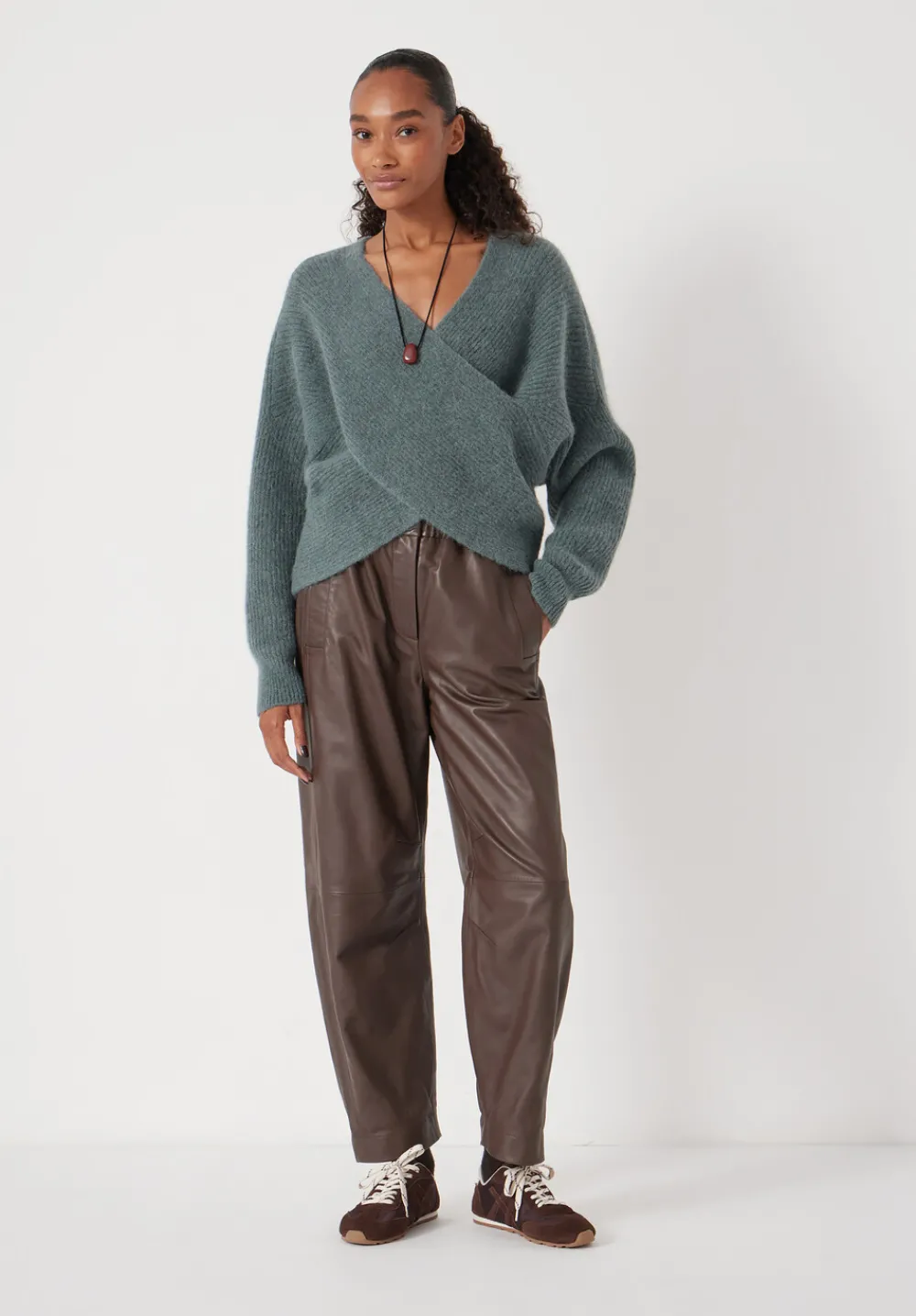 hush Jumpers & Cardigans|Betty Wool Blend Jumper Sage Green