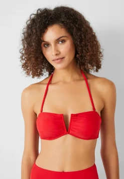 hush Swimwear & Beachwear|Billie Bandeau Bikini Top Redcoat
