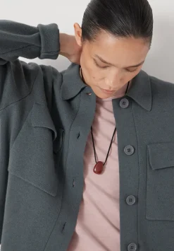 hush Jumpers & Cardigans|Jackets & Coats|Bobbie Shirt Jacket with Wool Sage Green