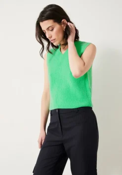 hush Tops & T-Shirts|Jumpers & Cardigans|Bobbie Wool Blend Vest Green