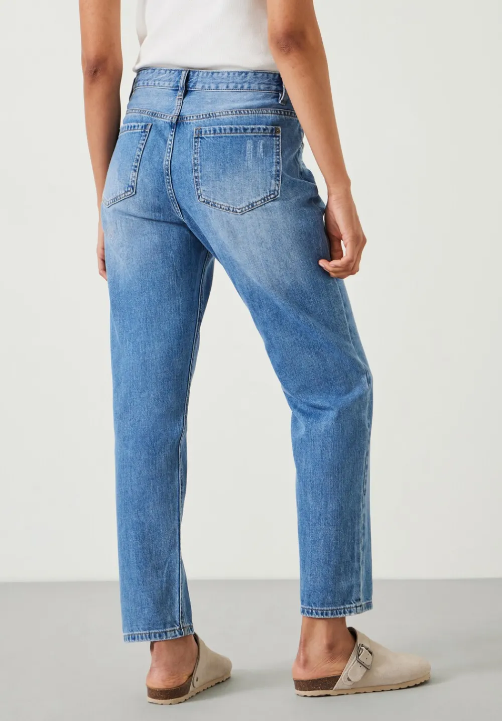 hush Jeans|Boyfriend Jean Mid Authentic Wash (Denim)