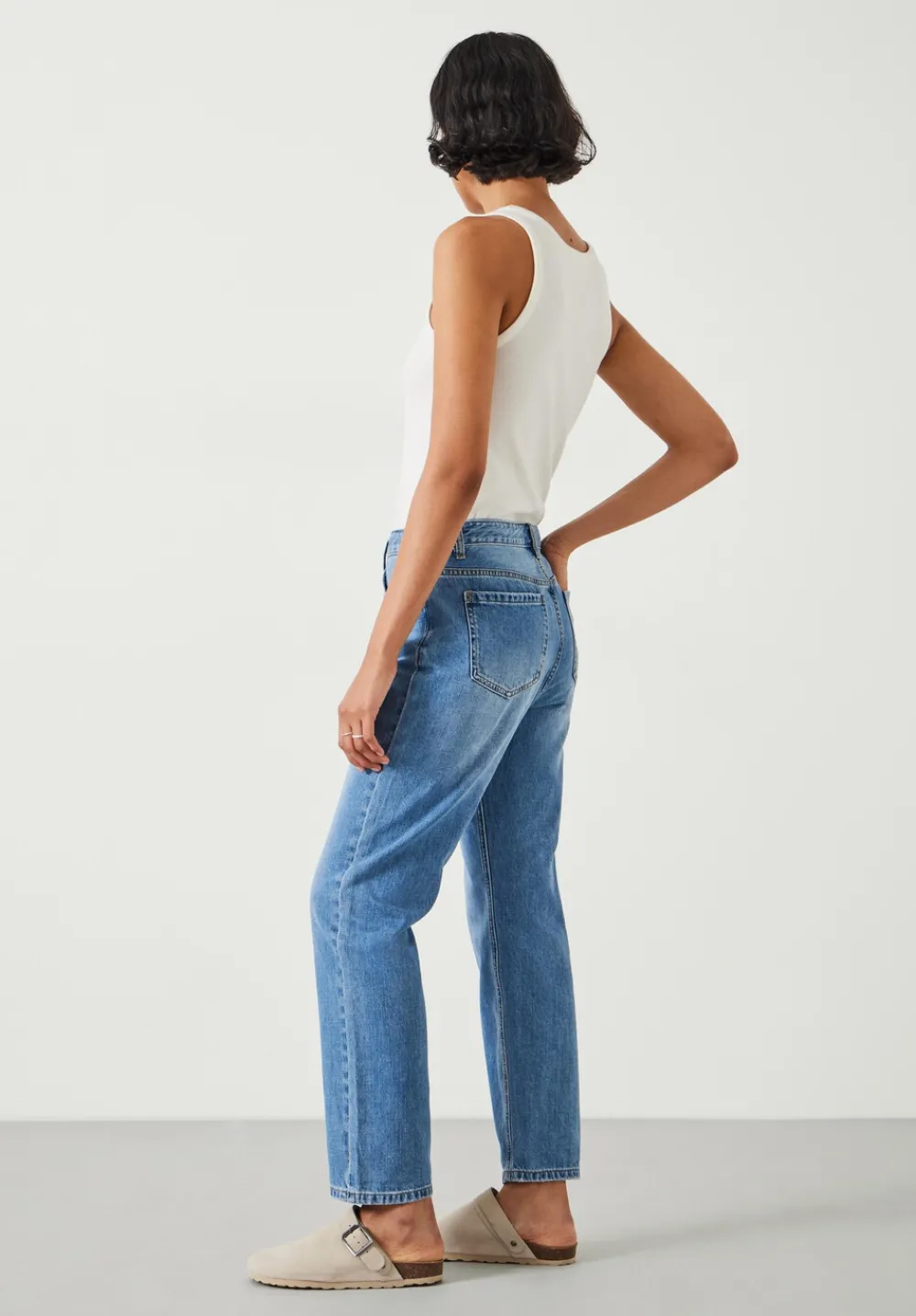 hush Jeans|Boyfriend Jean Mid Authentic Wash (Denim)