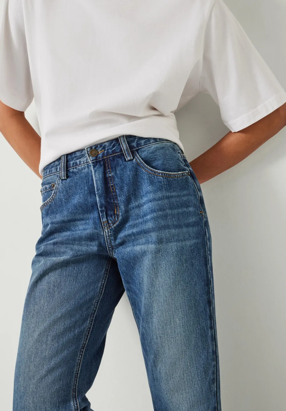 hush Jeans|Boyfriend Jean Vintage Wash Blue