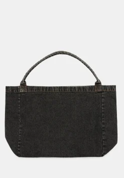 hush Bags|Britney Denim Tote Bag Washed Black