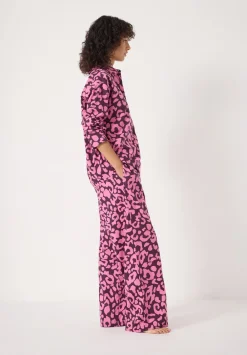 hush Pyjamas & Nightwear|Brushed Cotton Animal Print Pyjamas Pink Mix