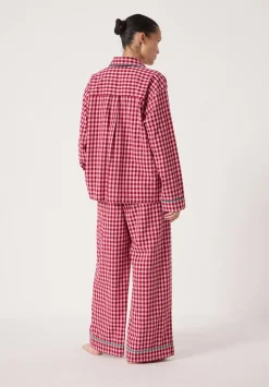 hush Pyjamas & Nightwear|Brushed Cotton Gingham Pyjamas Pink Mix