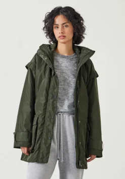 hush Jackets & Coats|Caden Utility Jacket Dark Khaki Green