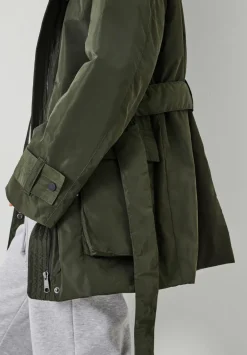 hush Jackets & Coats|Caden Utility Jacket Dark Khaki Green