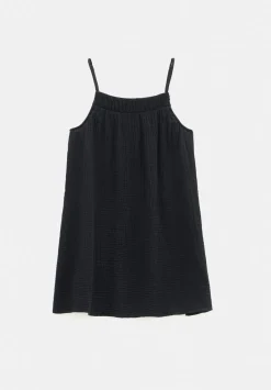 hush Dresses|Cali Cotton Gauze Mini Dress Black