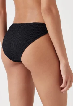 hush Swimwear & Beachwear|Cally Classic Crinkle Bikini Bottoms Black