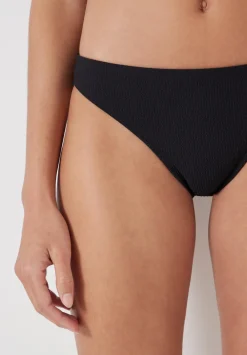 hush Swimwear & Beachwear|Cally Classic Texture Bikini Bottoms Black