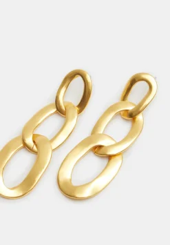hush Jewellery|Cameron Chain Link Earrings Gold