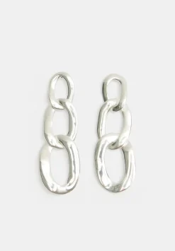 hush Jewellery|Cameron Chain Link Earrings Silver