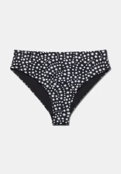 hush Swimwear & Beachwear|Camilla Classic Bikini Bottom Multi Star Black/White