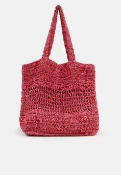 hush Bags|Capri Crochet Tote Red Multi