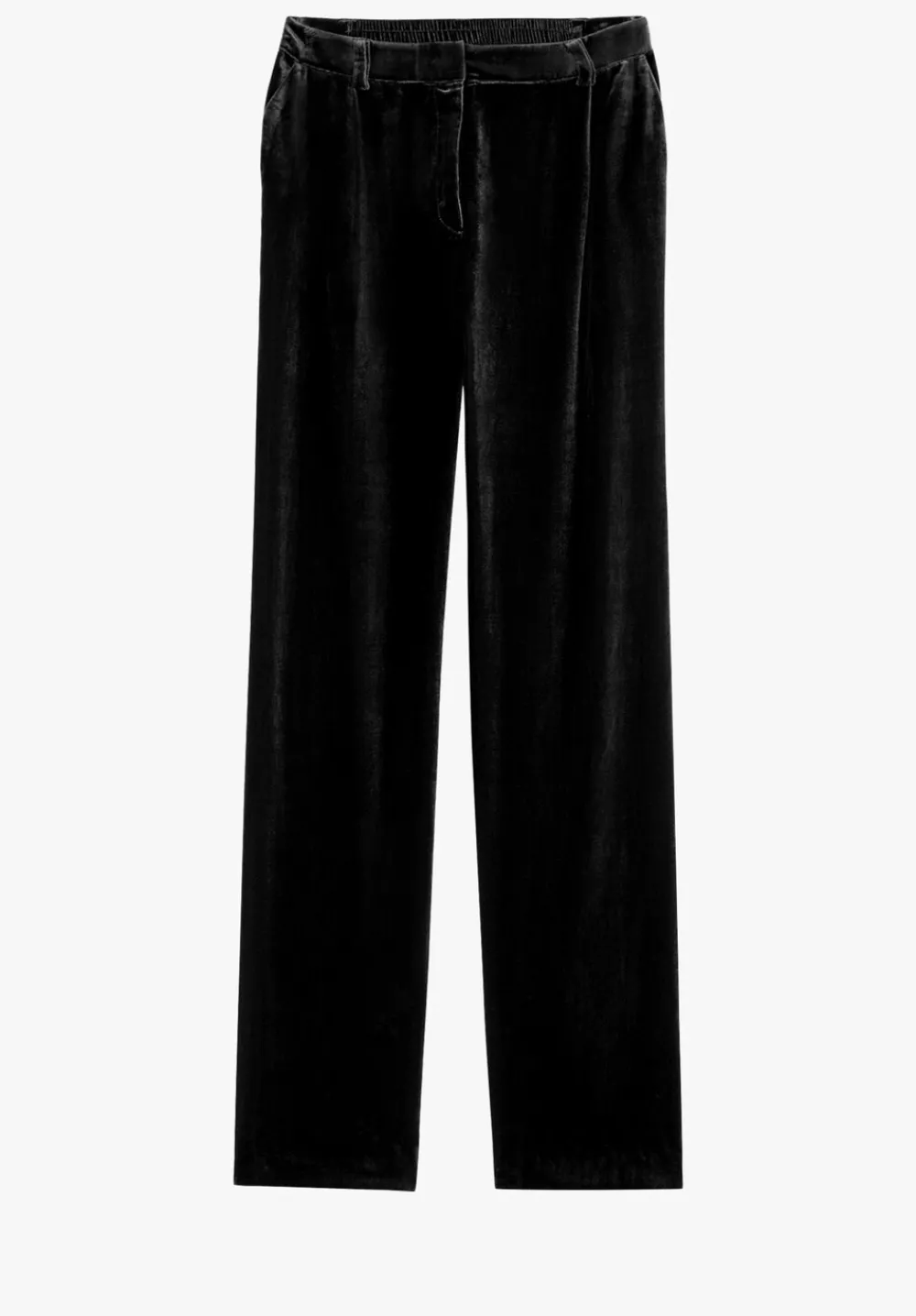 hush Trousers|Carina Velvet Trousers Black