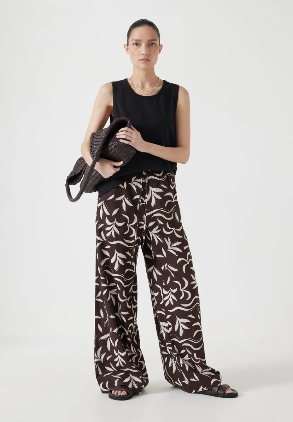 hush Tops & T-Shirts|Carla Relaxed Tank Top Black
