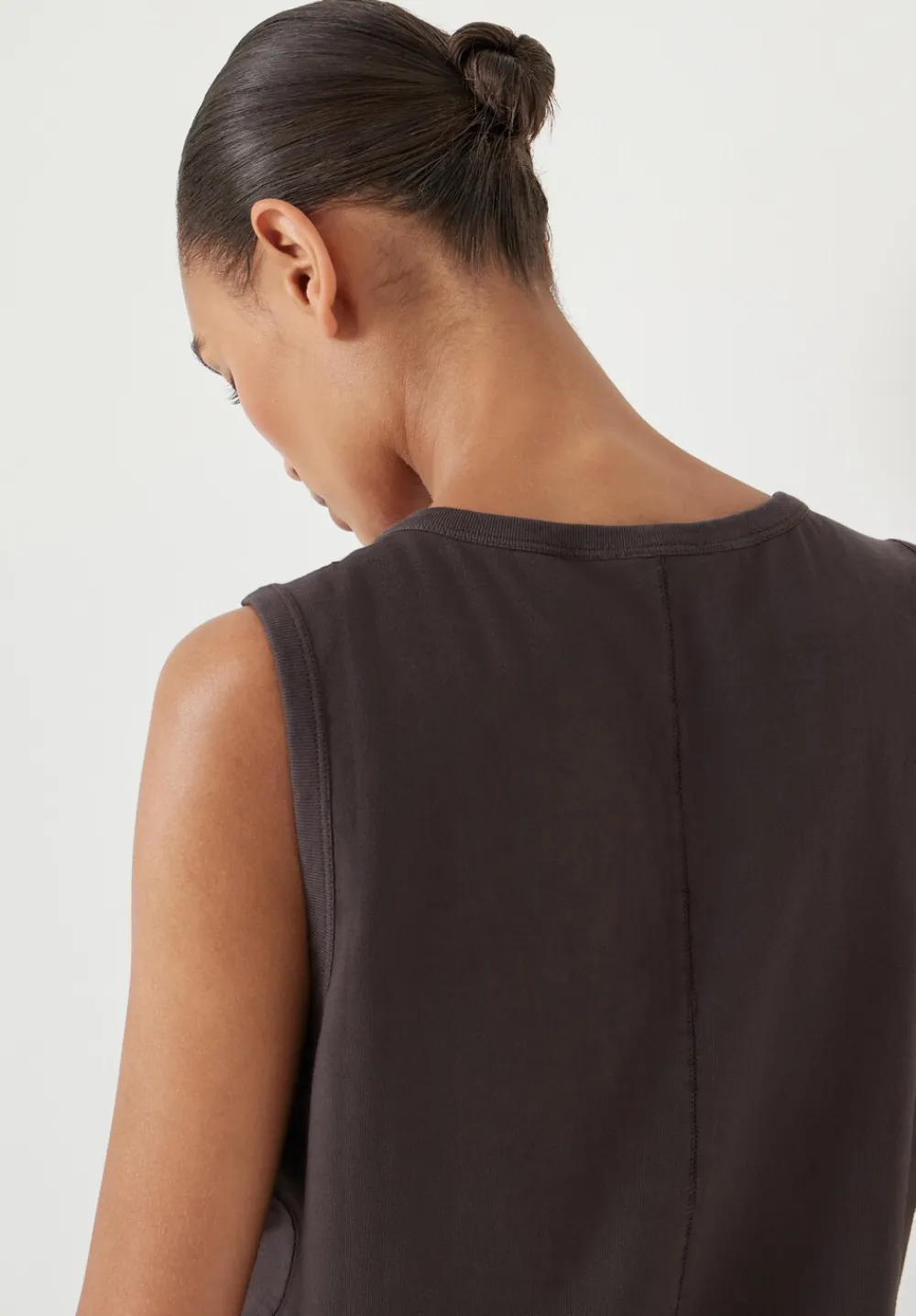hush Tops & T-Shirts|Carla Relaxed Tank Top Chocolate brown