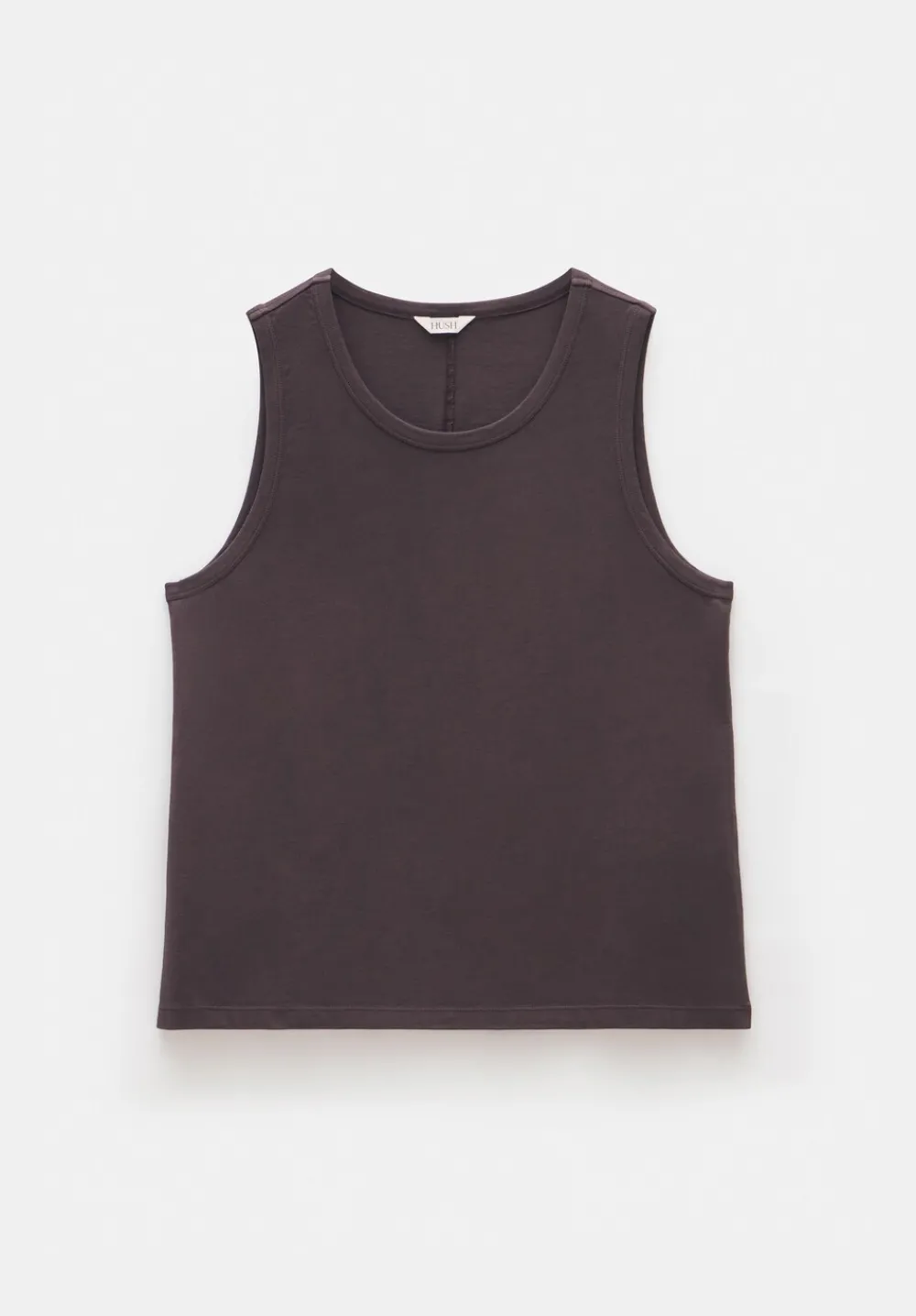hush Tops & T-Shirts|Carla Relaxed Tank Top Chocolate brown
