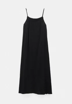 hush Dresses|Carmen Cotton Gauze Midi Dress Black