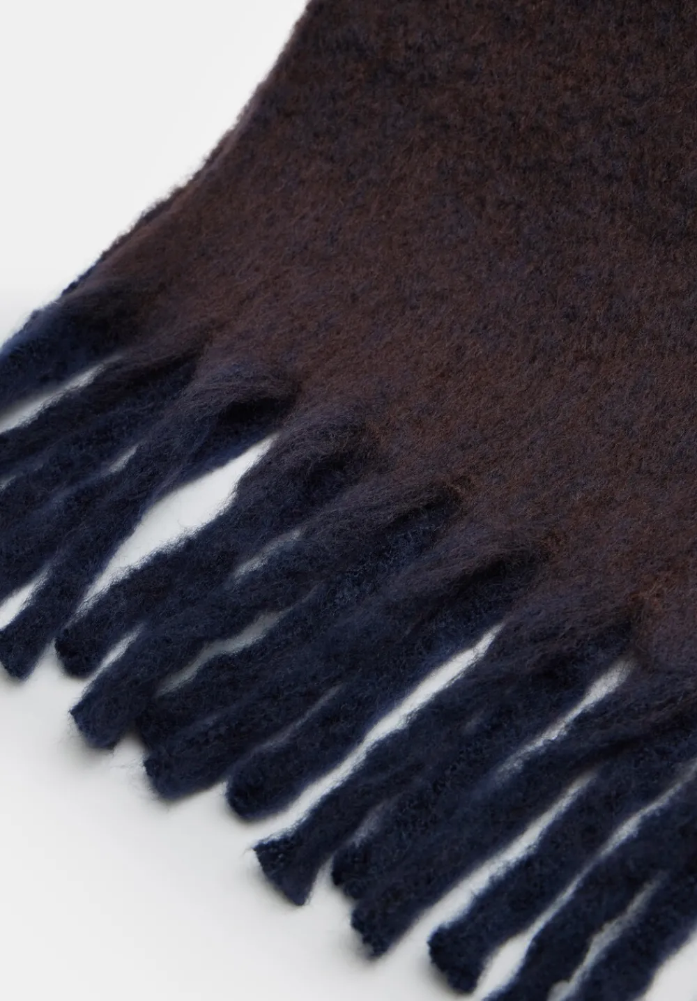 hush Scarves|Casey Colourblock Scarf Navy/Chocolate