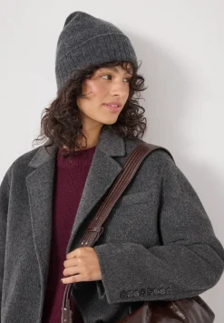 hush Hats|Cashmere Beanie Charcoal Marl