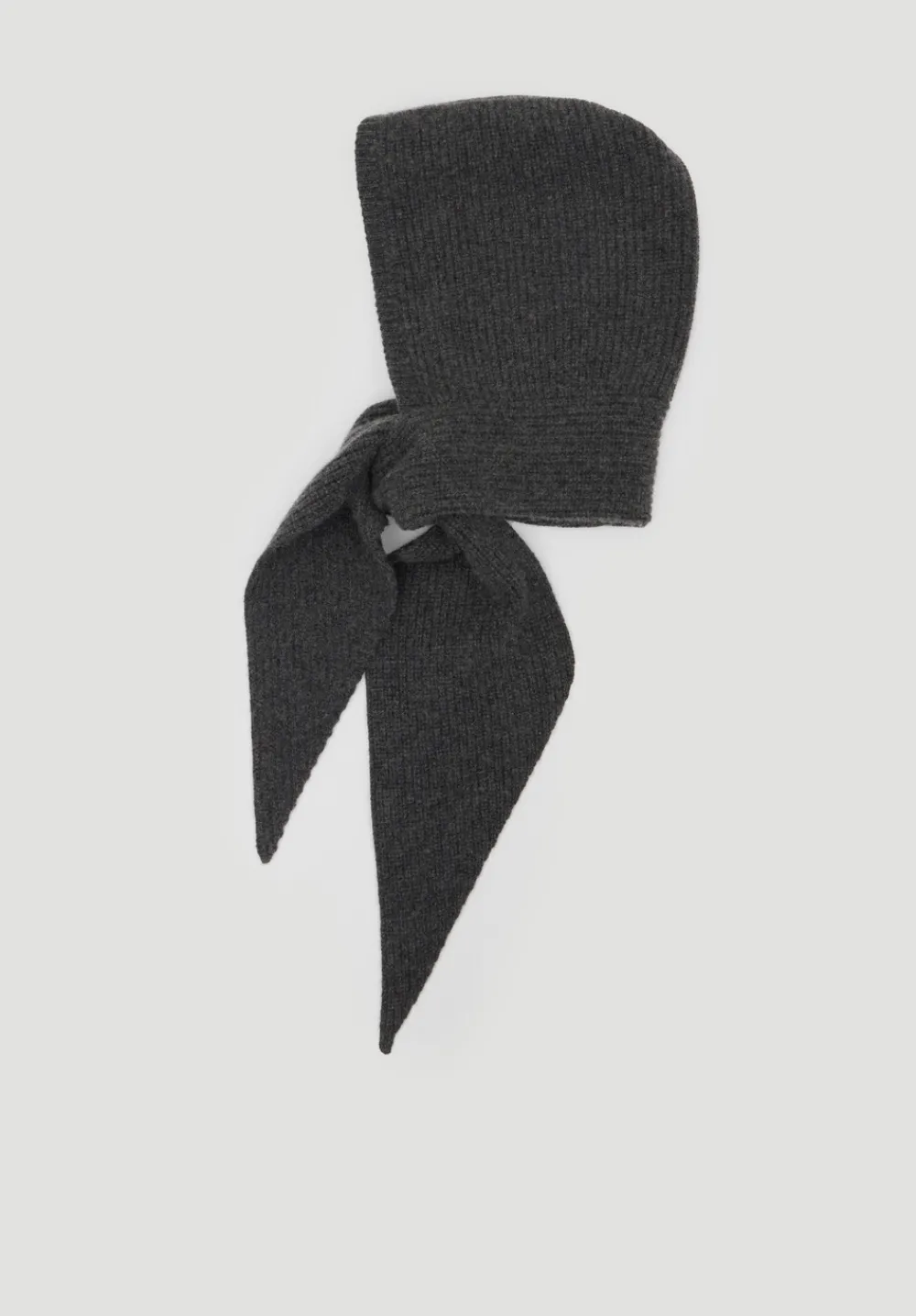 hush Scarves|Cashmere Hooded Scarf Charcoal Grey Marl