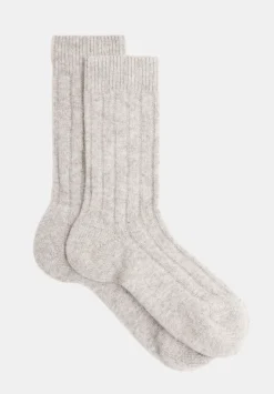 hush Socks & Tights|Cashmere Socks Grey