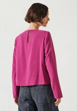 hush Shirts & Blouses|Casilda Top Red Plum