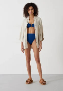 hush Swimwear & Beachwear|Chloe Rib Bikini Top Petrol