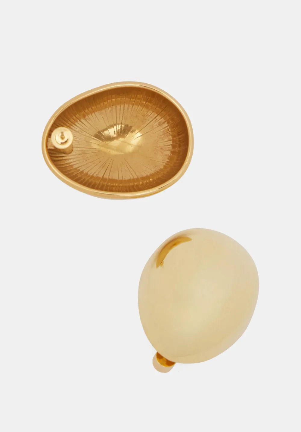hush Jewellery|Chunky Pebble Earrings Gold