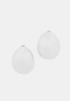 hush Jewellery|Chunky Pebble Earrings Silver
